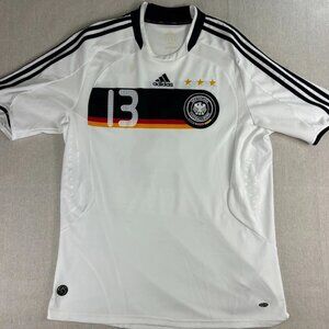 Adidas 2008-09 Mens White Germany Home Soccer Jersey Michael Ballack #13